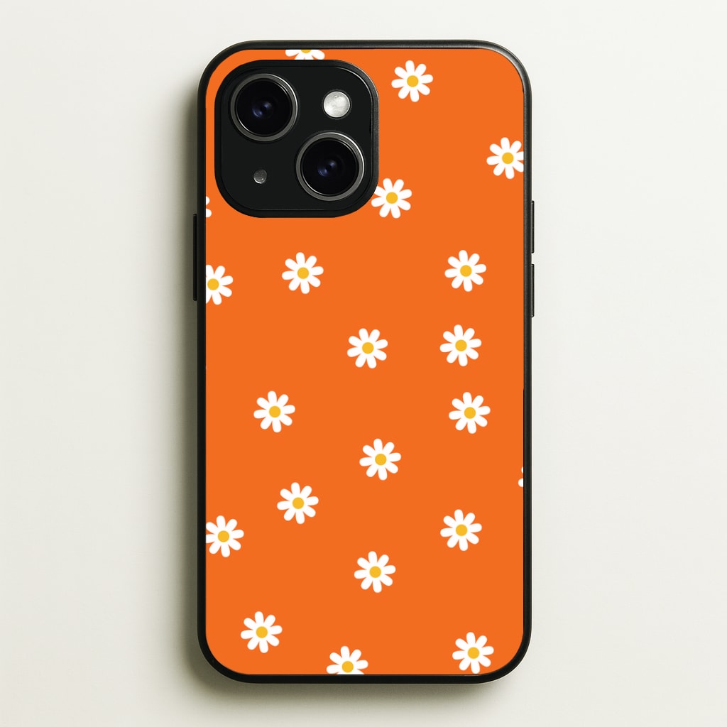 Orange Daisies Phone Case - iPhone 15 / Standard