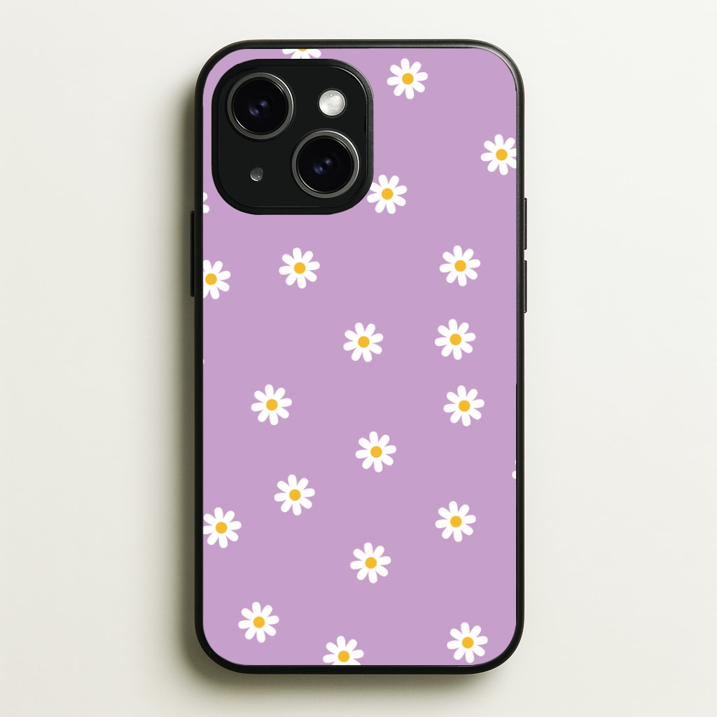 Purple Daisies Phone Case - iPhone 15 / Standard