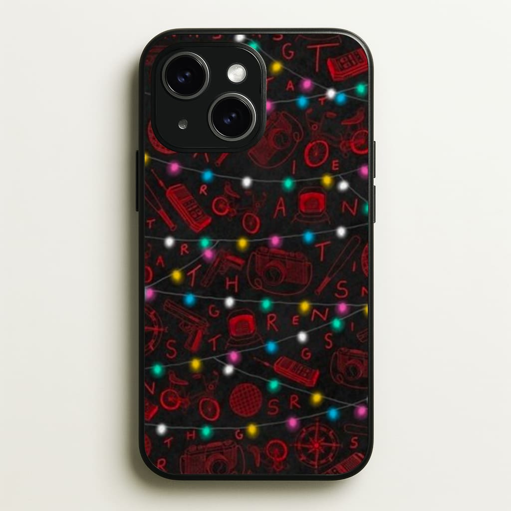 Stranger Red Illustrations Phone Case - iPhone 15 / Standard