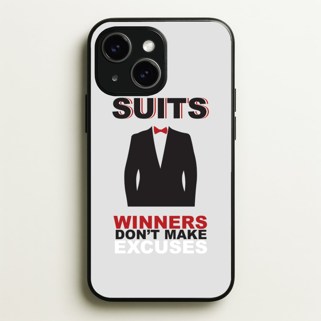 Winners Don't Make Excuses Phone Case - iPhone 15 / Standard