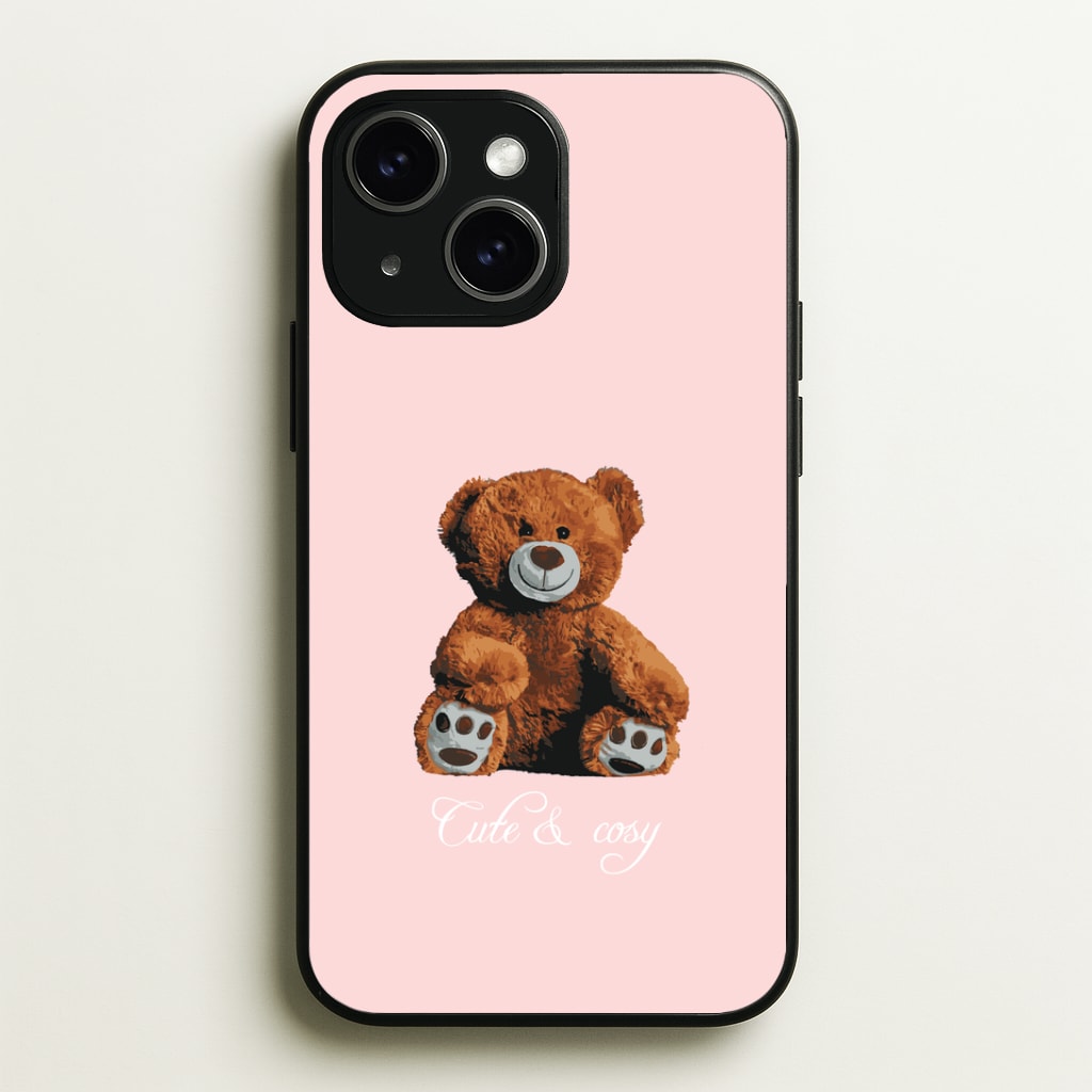 Cute And Cosy Teddy Bear Phone Case - iPhone 15 / Standard