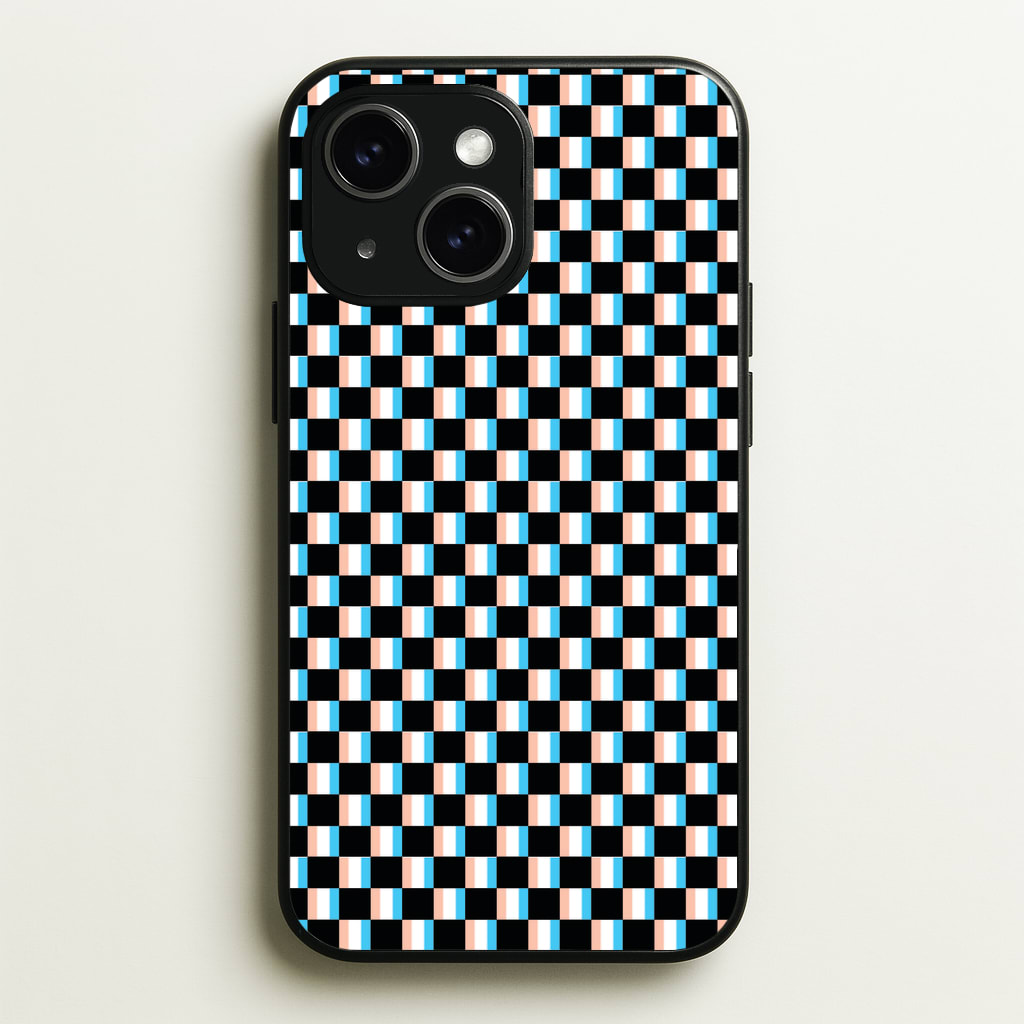 3D Squares - Trippy Patterns Phone Case - iPhone 15 / Standard