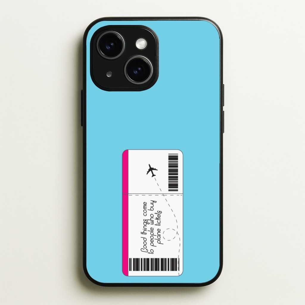 Buy Plane Tickets - Travel Phone Case - iPhone 15 / Standard