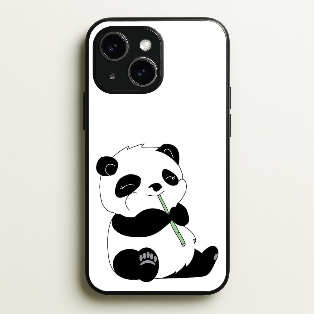 Vegan Panda Phone Case - iPhone 15 / Standard