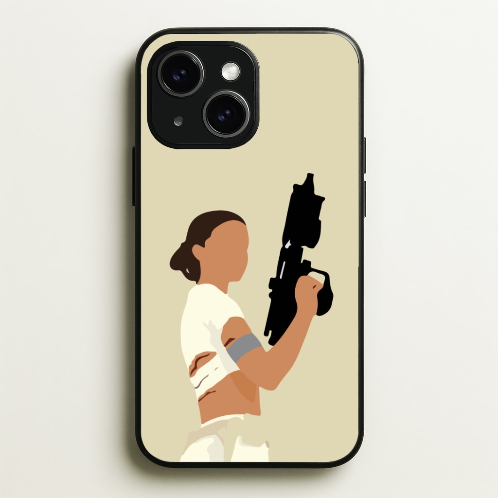 Leia With Gun Phone Case - iPhone 15 / Standard