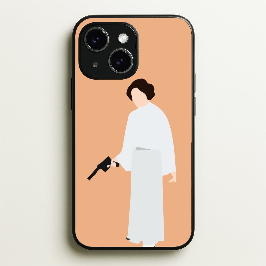 Leia Faceless With Gun Phone Case - iPhone 15 / Standard