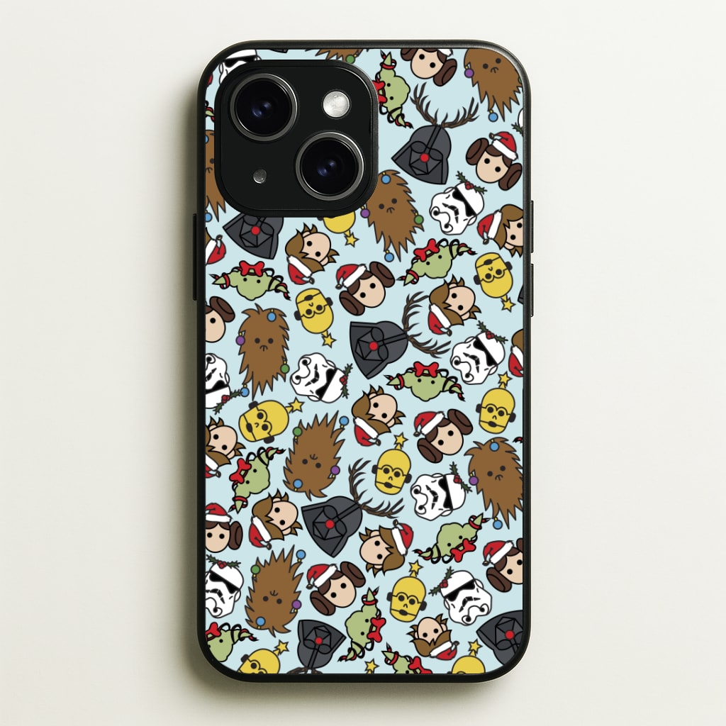 Star Wars Christmas Pattern Phone Case - iPhone 15 / Standard