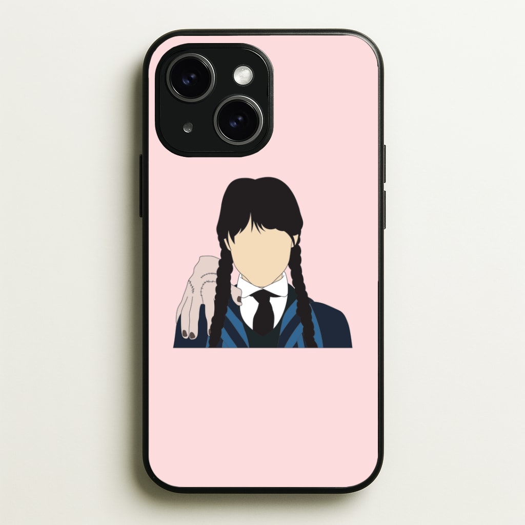 Wednesday And Thing Phone Case - iPhone 15 / Standard