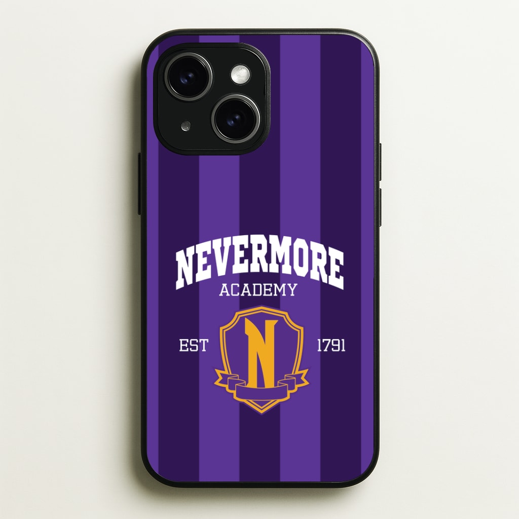 Addams Academy Purple Phone Case - iPhone 15 / Standard