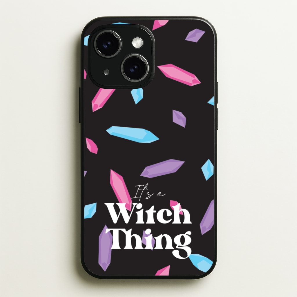 It's A Witch Thing Pattern Phone Case - iPhone 15 / Standard