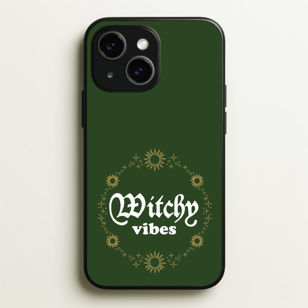 Witchy Vibes Green Phone Case - iPhone 15 / Standard
