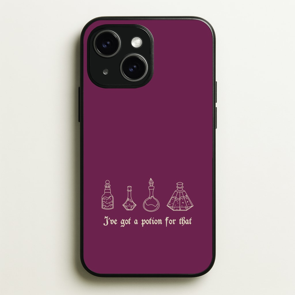 I've Got A Potion For You Dark Pink Phone Case - iPhone 15 / Standard