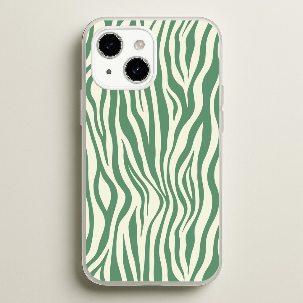 Green Zebra - Animal Patterns Phone Case