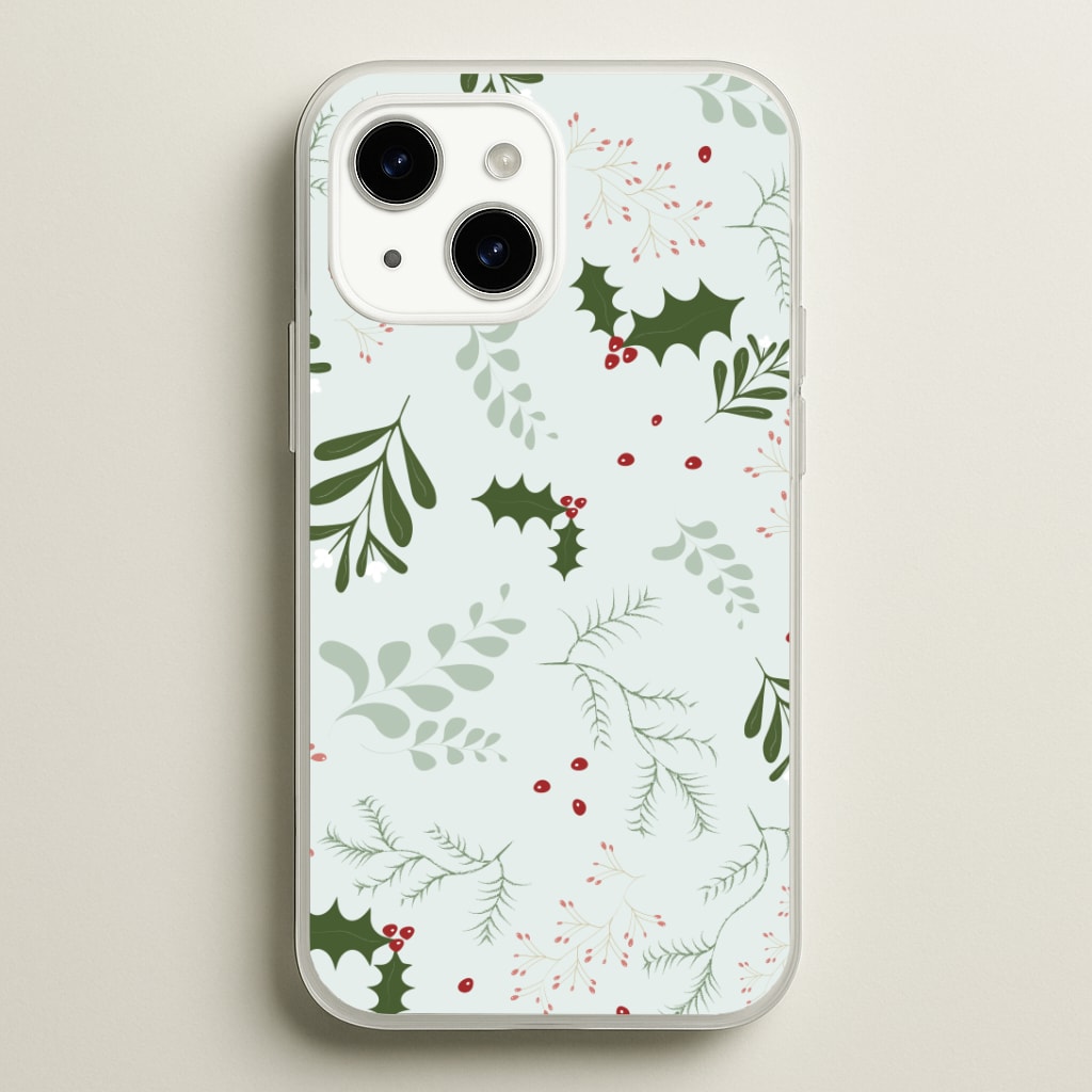 Christmas Floral Pattern Phone Case
