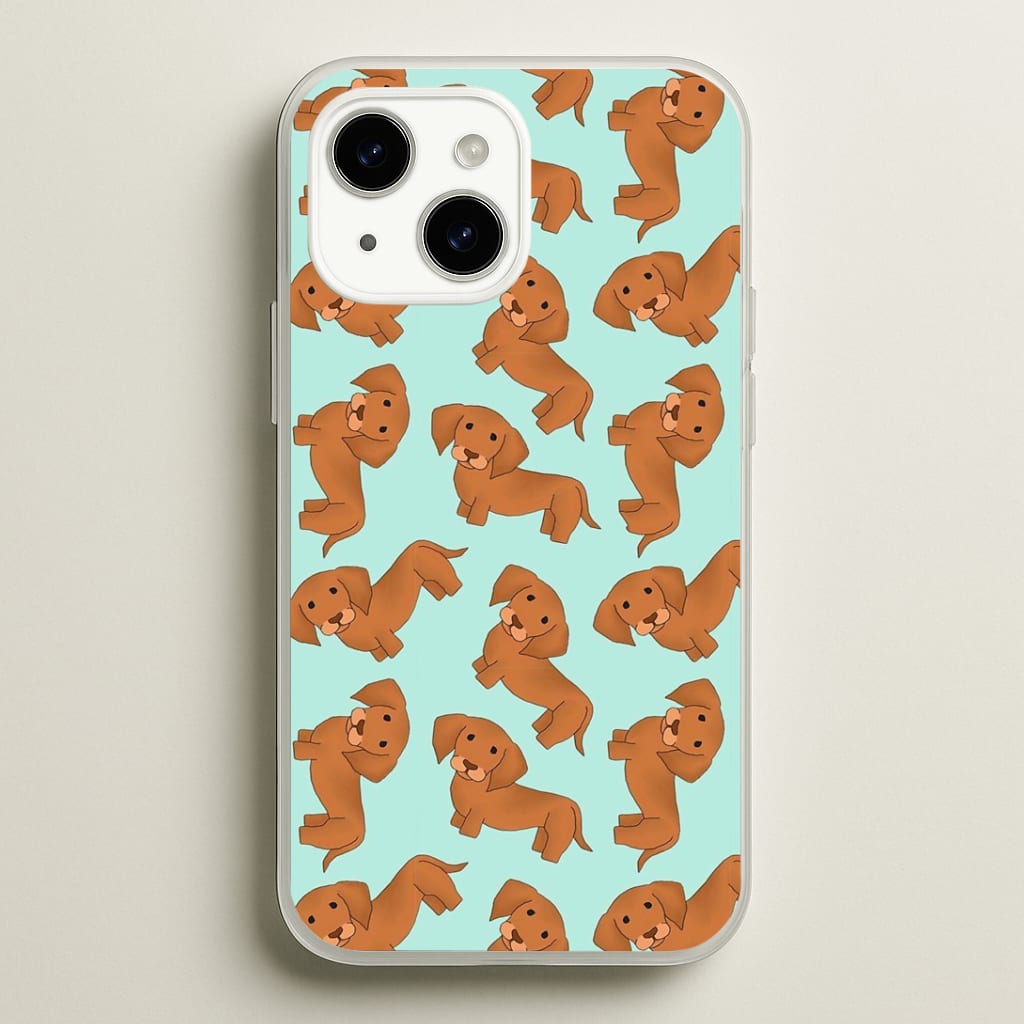 Sausage Dog Pattern Phone Case