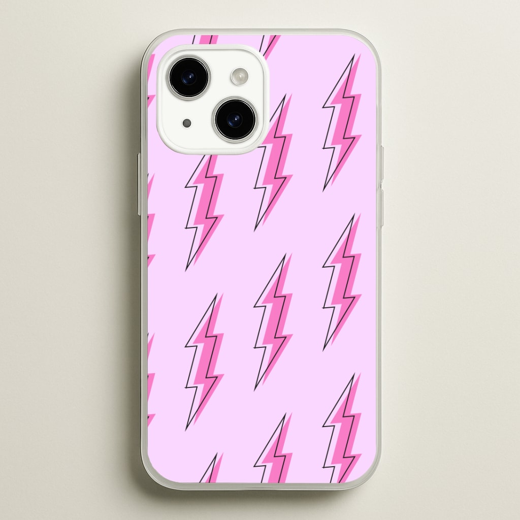 Pink Lightning - Eighties Phone Case
