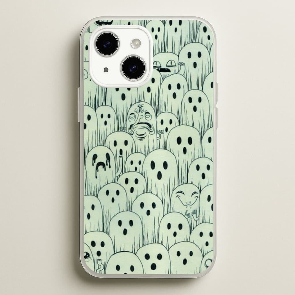 Droopy Ghost Pattern Phone Case
