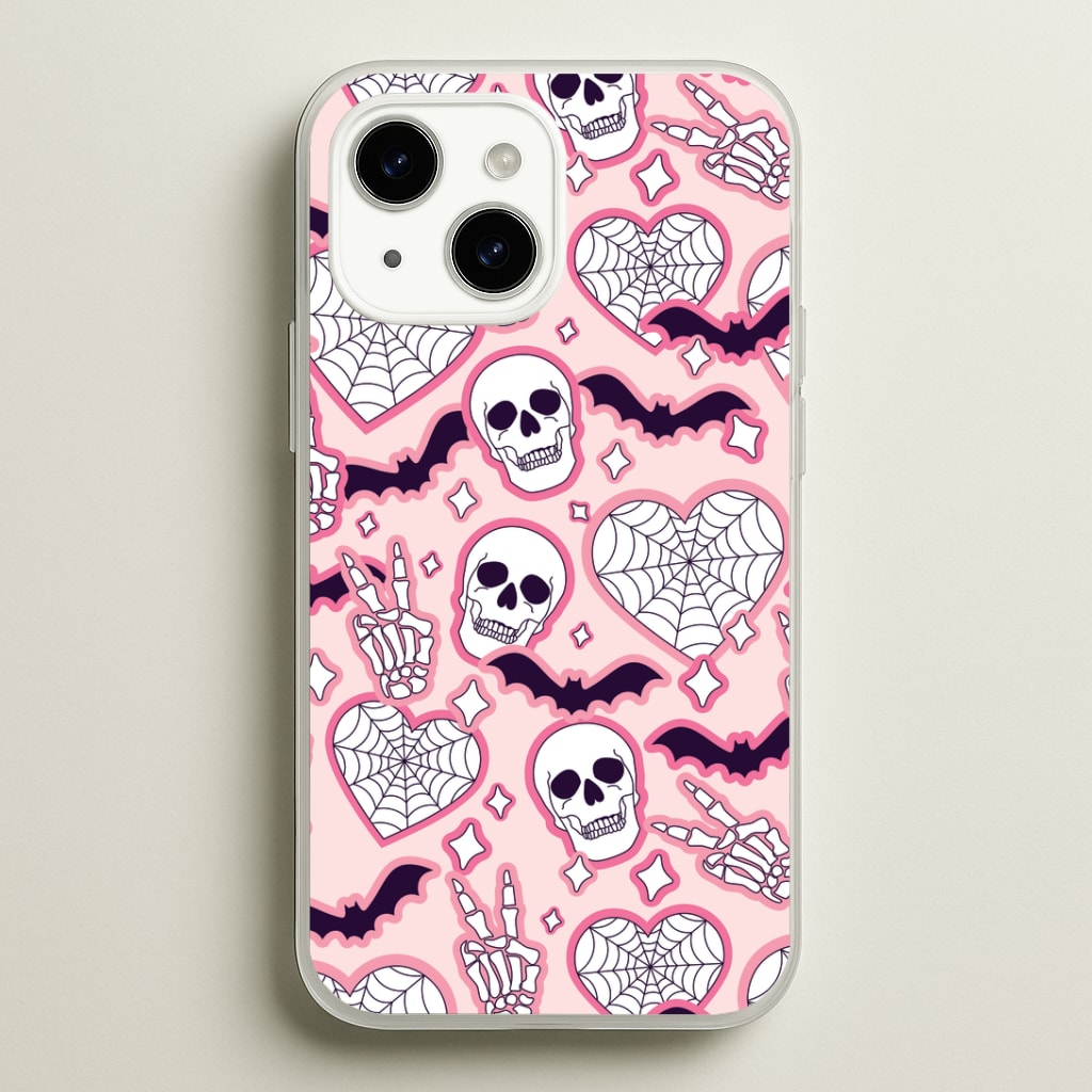 Cute Halloween Stickers Pattern Phone Case