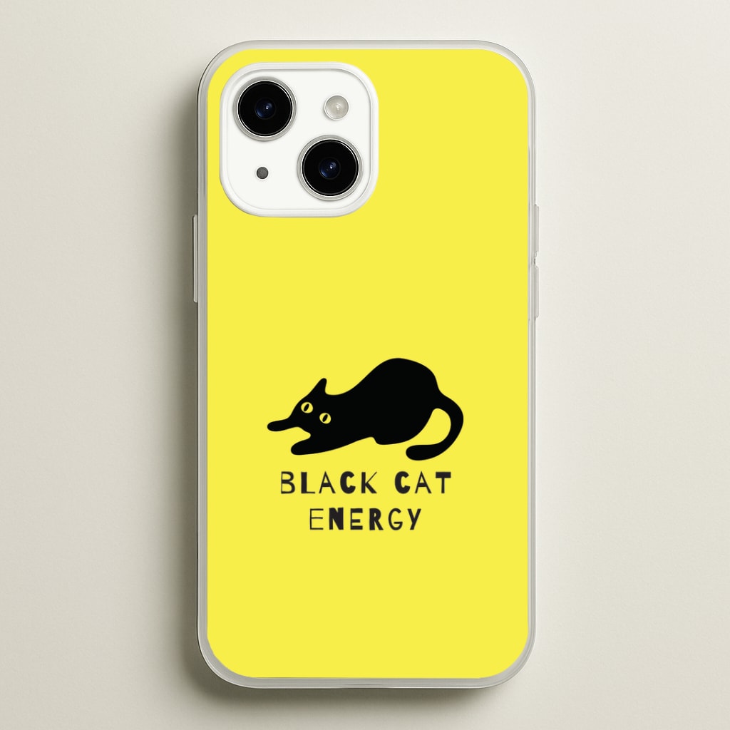 Black Cat Energy Phone Case