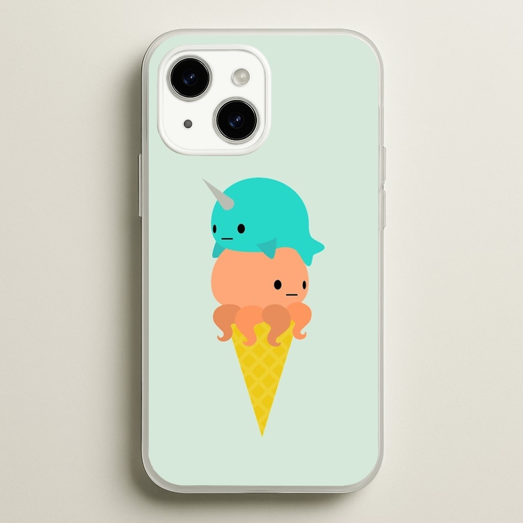 Narwhal Octopus Ice Cream Phone Case