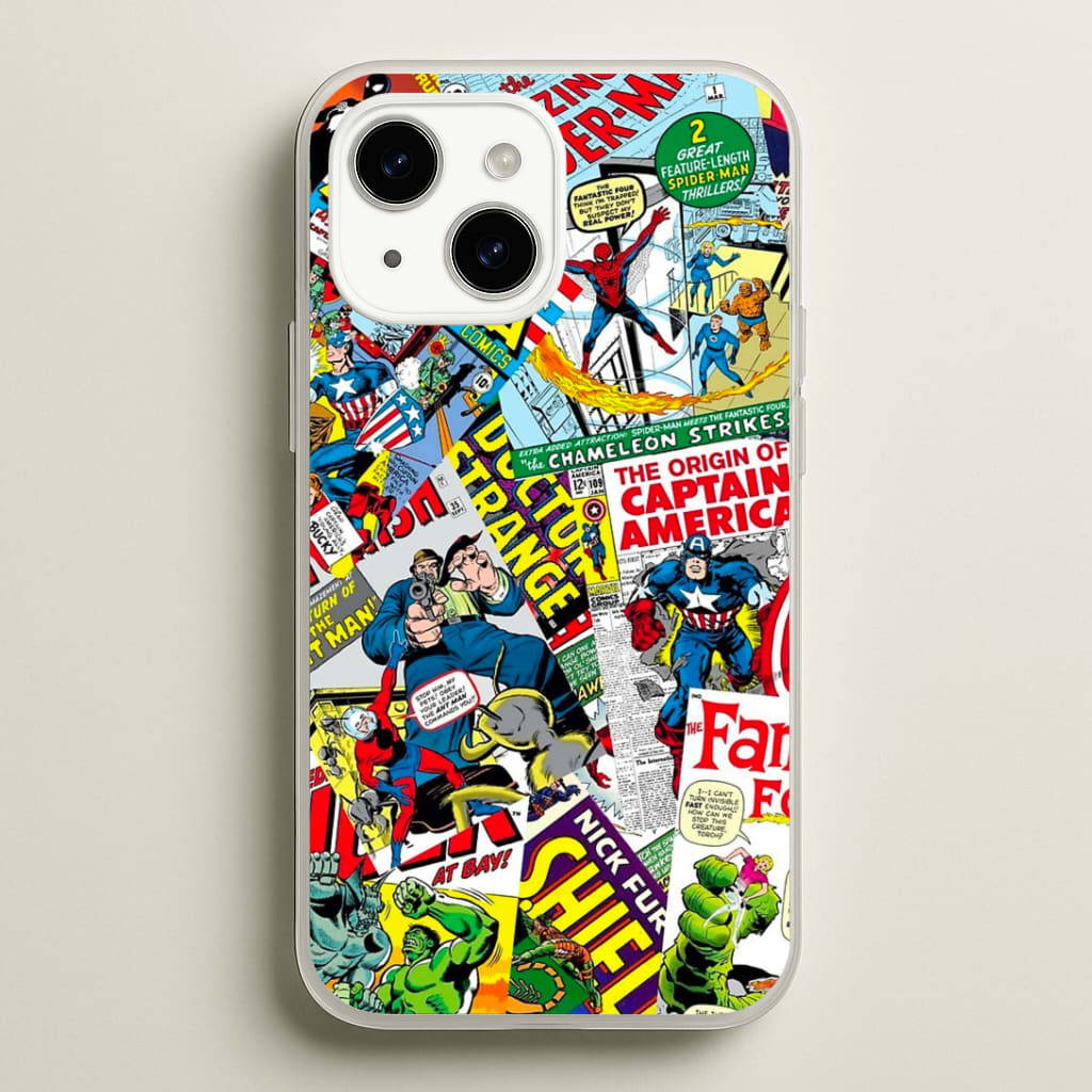 Superhero Comic Comics Pattern Phone Case
