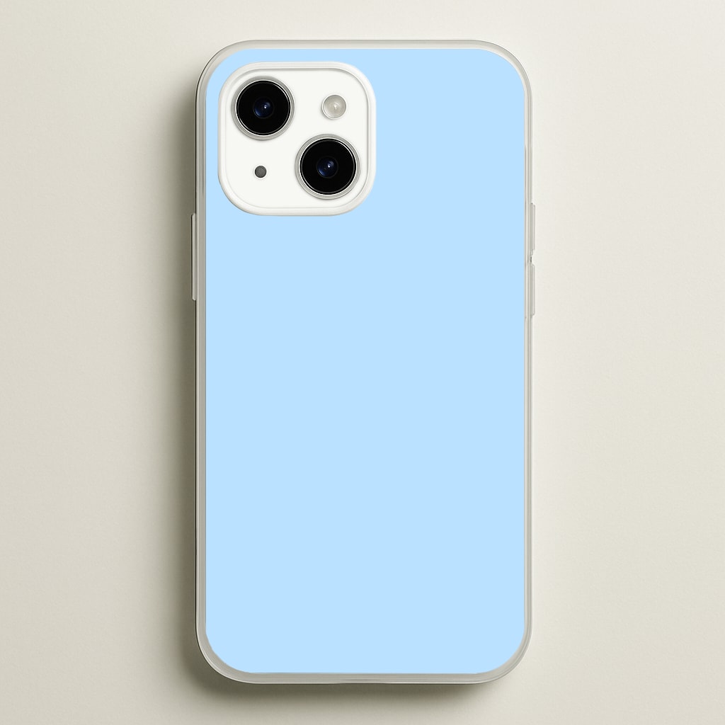 Back To Casics - Pretty Pastels - Plain Blue Phone Case