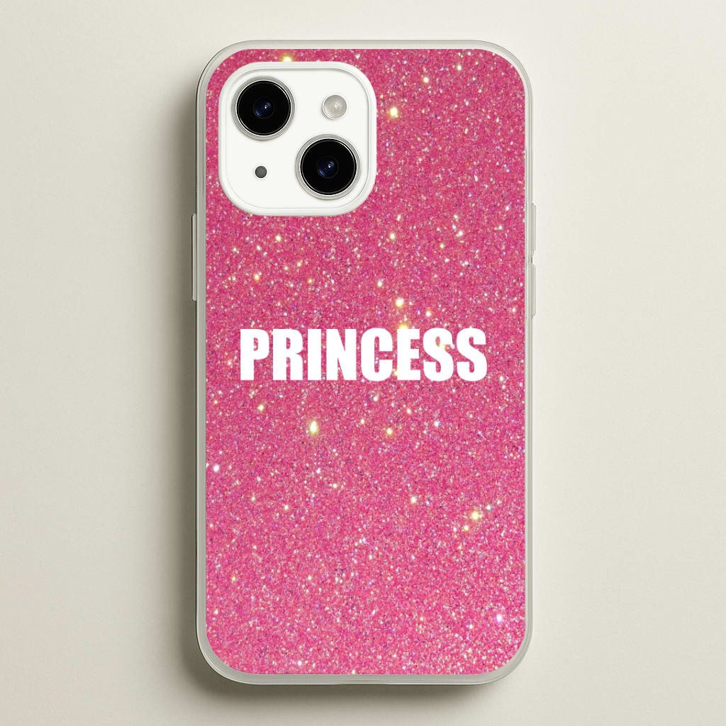 Glittery Pink Princess Phone Case