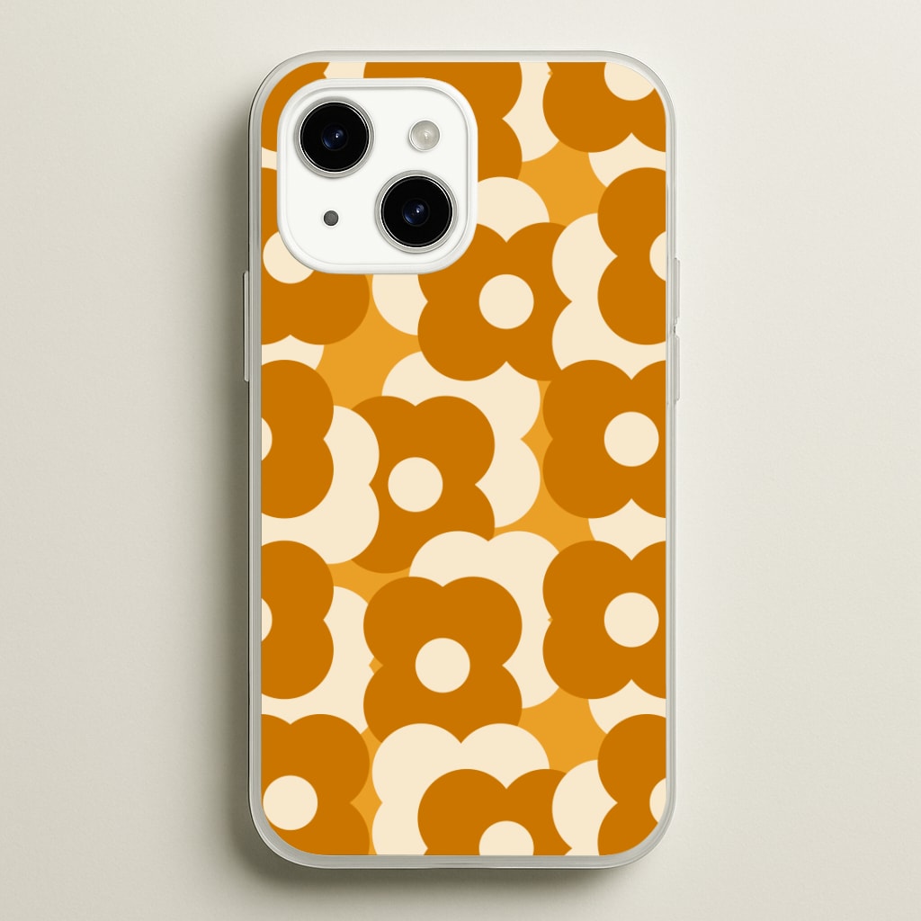 Retro Flower Pattern Phone Case
