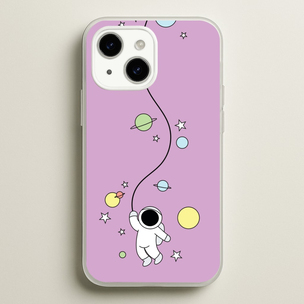 Cute Hanging Astronaut Phone Case