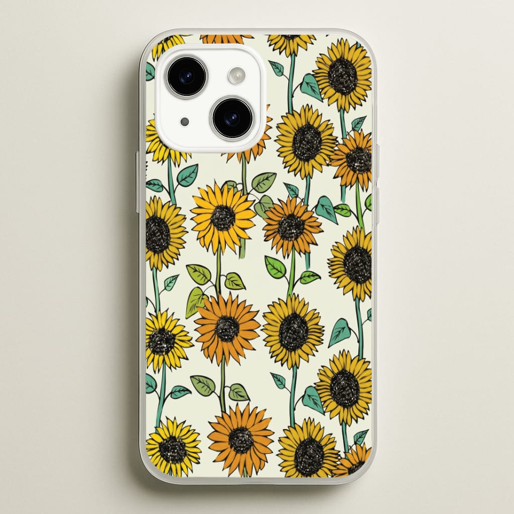 Painted Sunflowers Phone Case