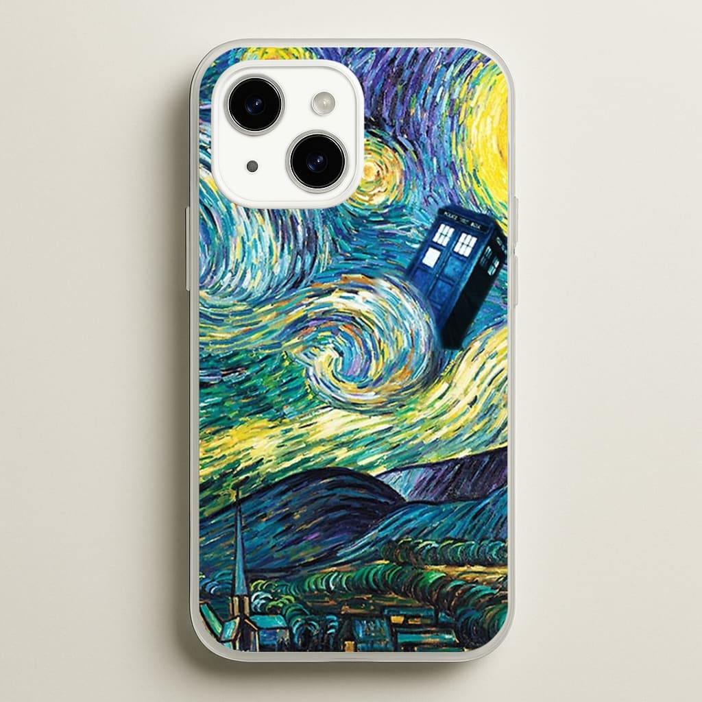 Starry Night Tardis Phone Case
