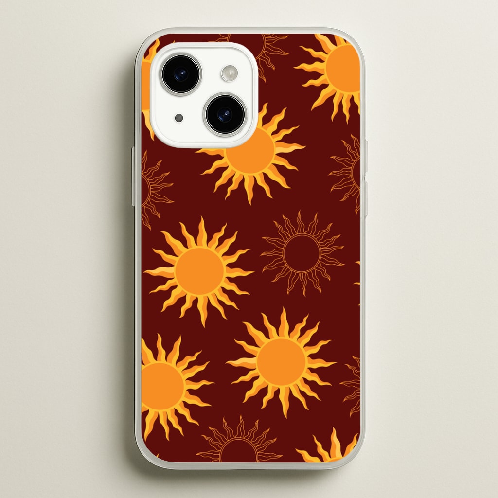 Vintage Sun Pattern Phone Case