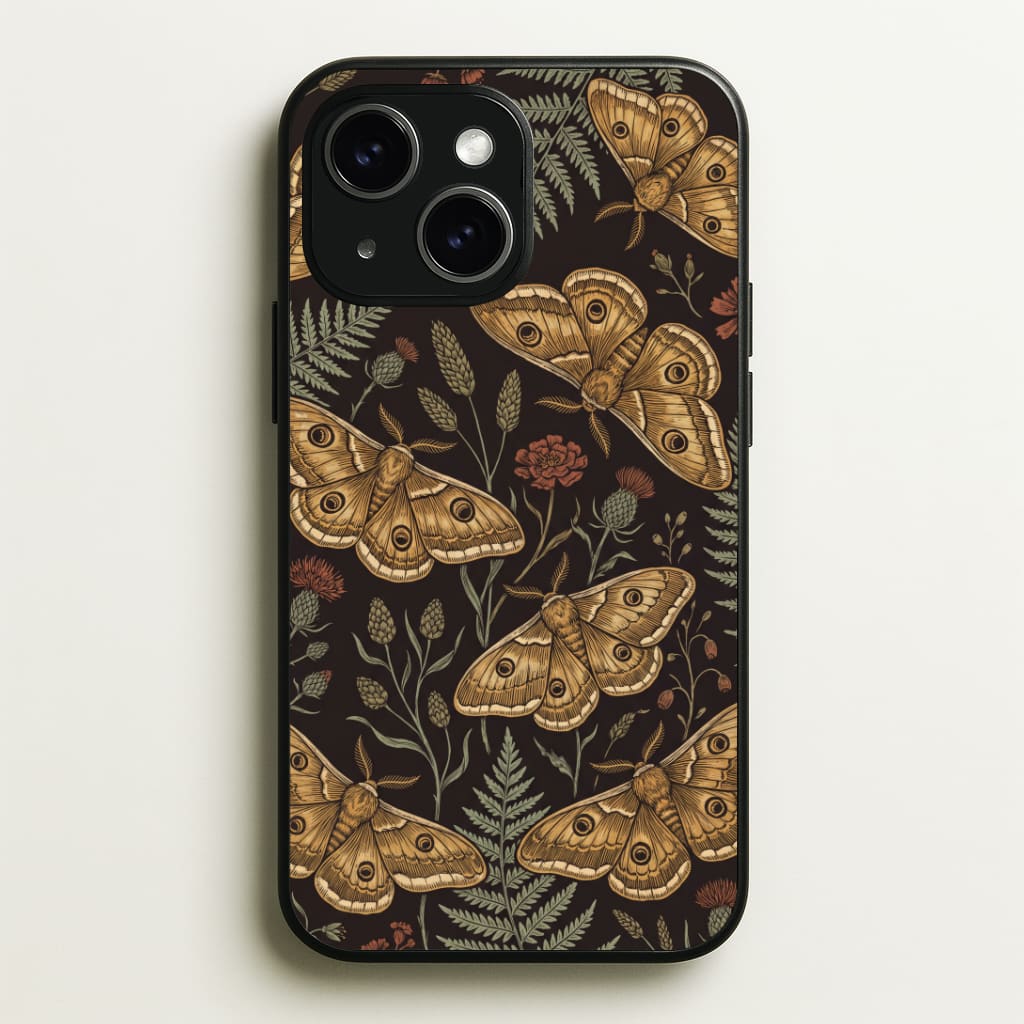 Moth And Moonlight Phone Case