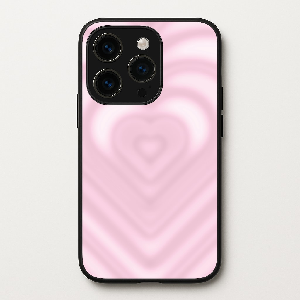 Drippy Love Heart Pink Phone Case