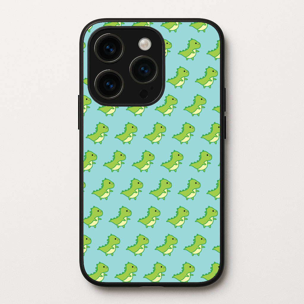 Green Dinosaurs Pattern - Dinosaurs Phone Case
