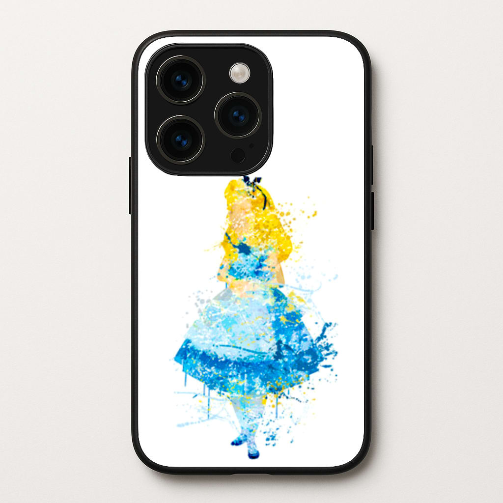 Watercolour Alice in Wonderland Fairytale Phone Case