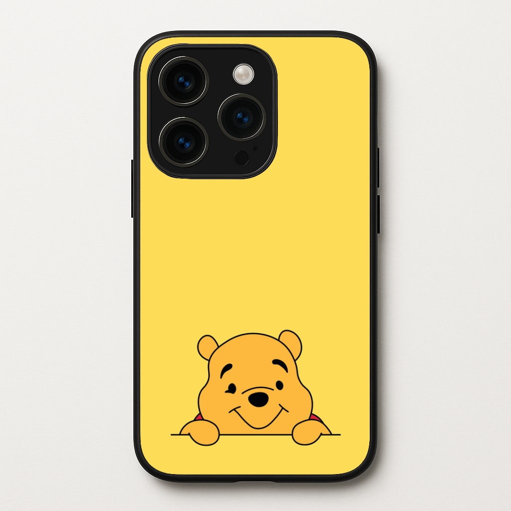 Cute Bear Leaning Phone Case