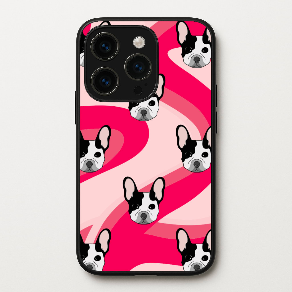 Abstact Frenchie - Dog Pattern Phone Case