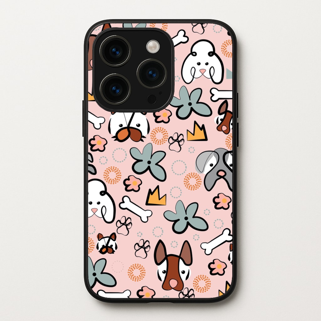 Bones and dogs - Dog Patterns Phone Case