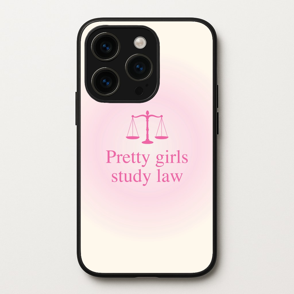 Pretty Girls Study Law Phone Case