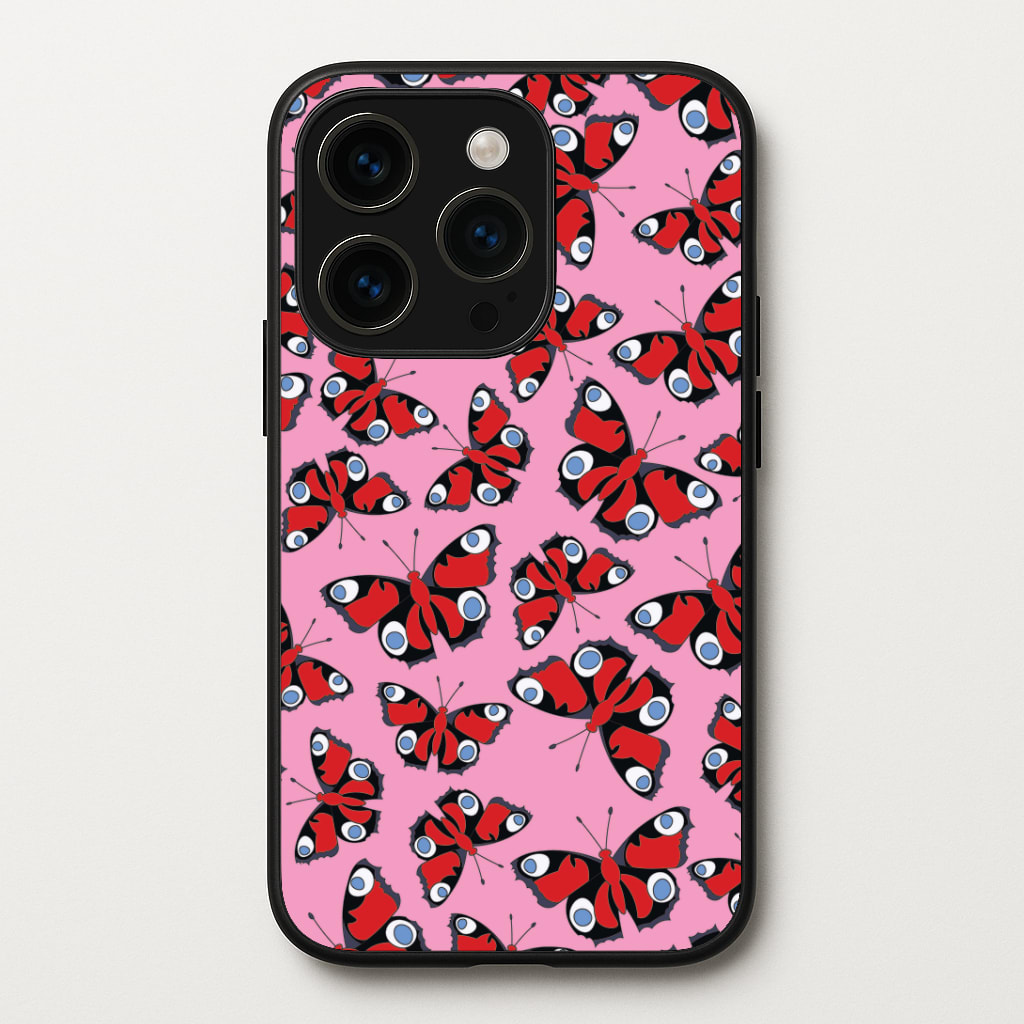 Red Butterfly - Butterfly Patterns Phone Case