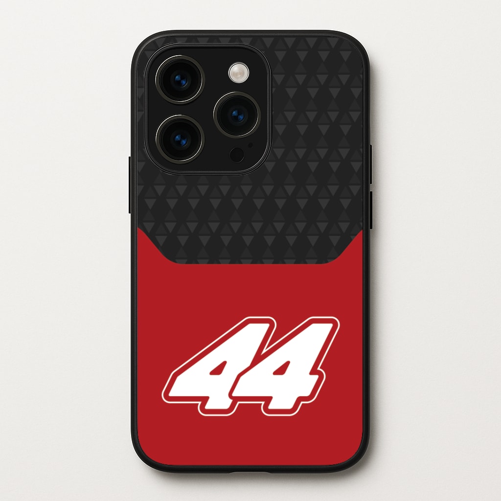 Red And Gray 44 Phone Case