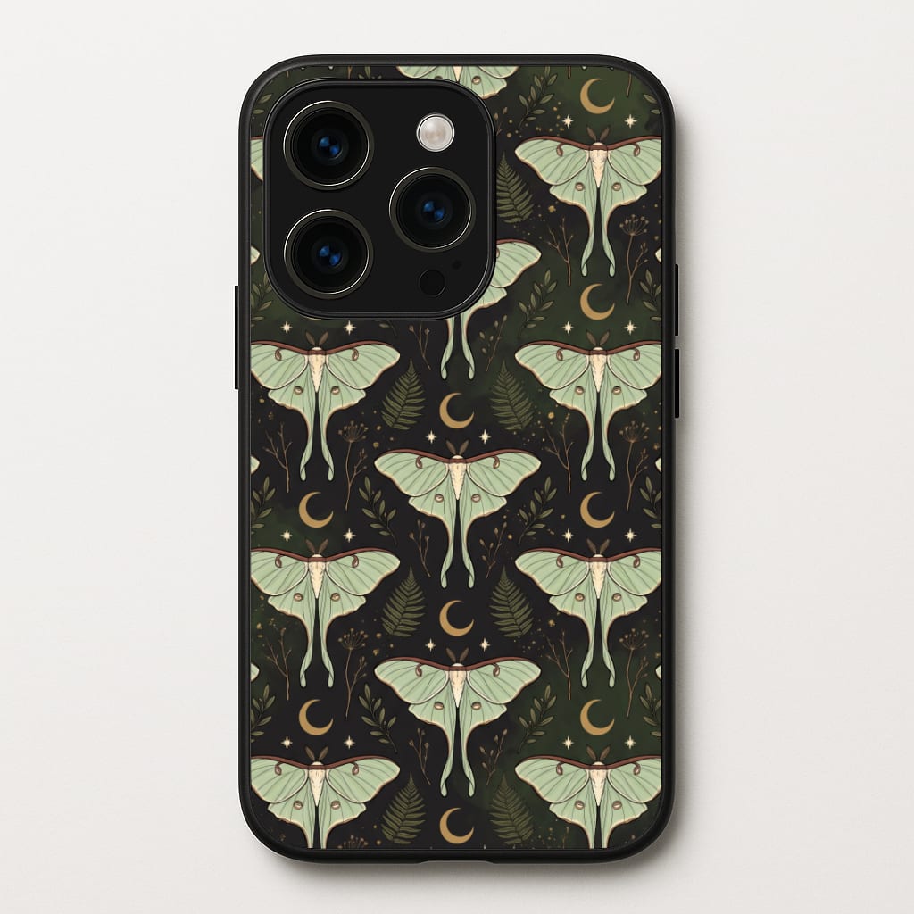 Moonlit Luna Moths Phone Case