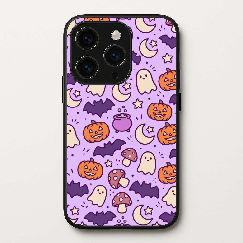 Lilac Witchy Doodles Phone Case