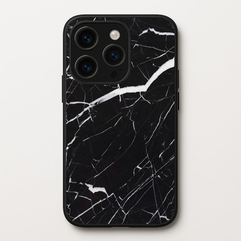Black & White Marble Pattern Phone Case