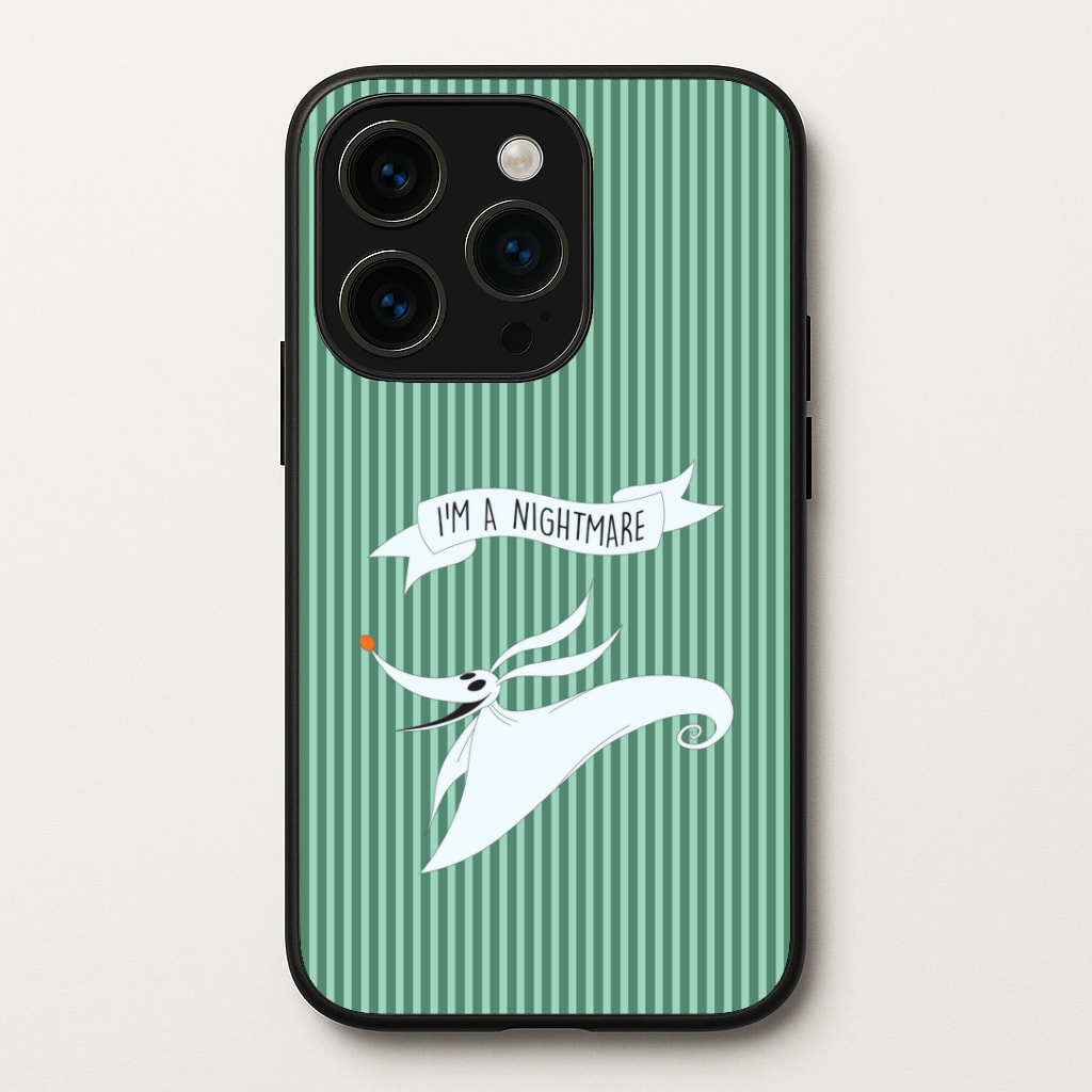Stripey I'm A Nightmare Phone Case