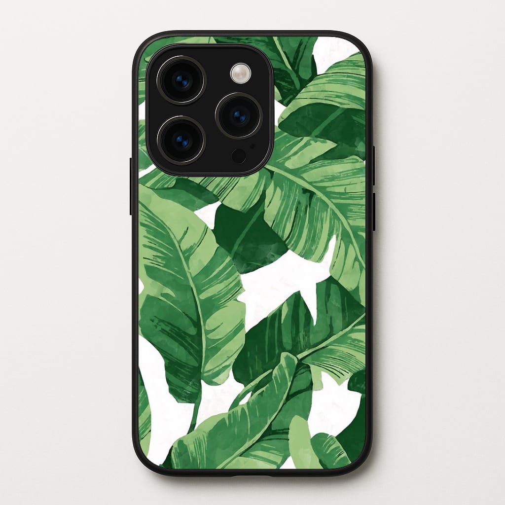 Tropical Banana Leaf Pattern Phone Case