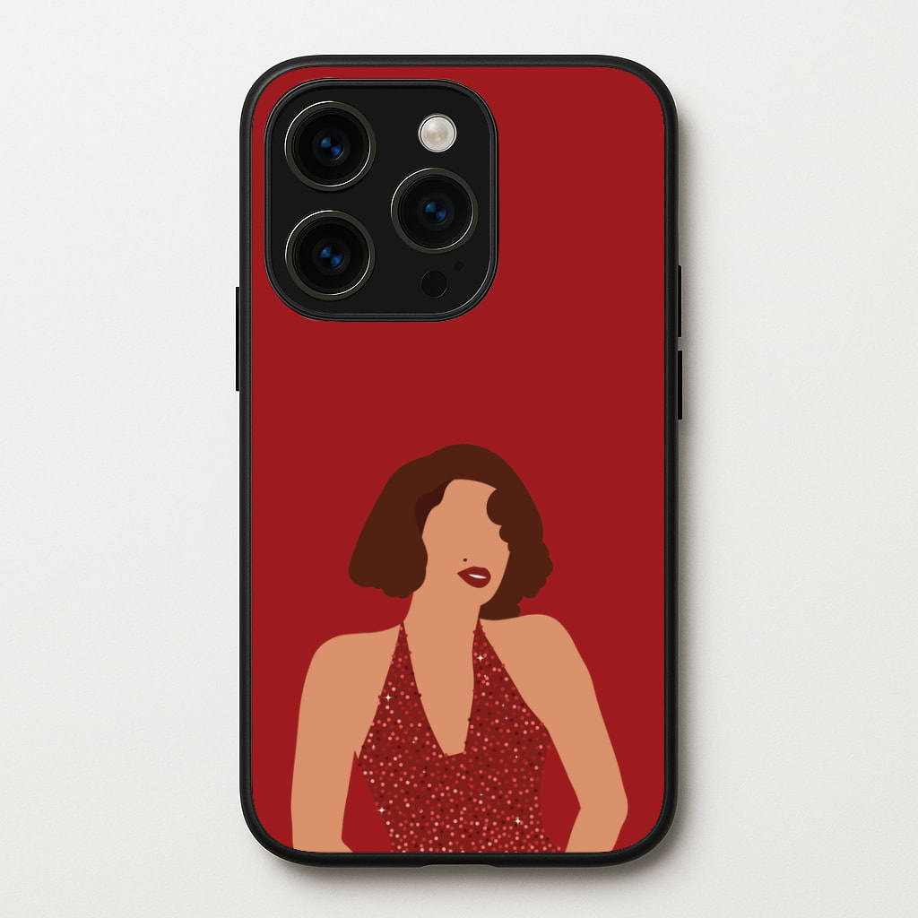 Red Sparkly Dress Phone Case