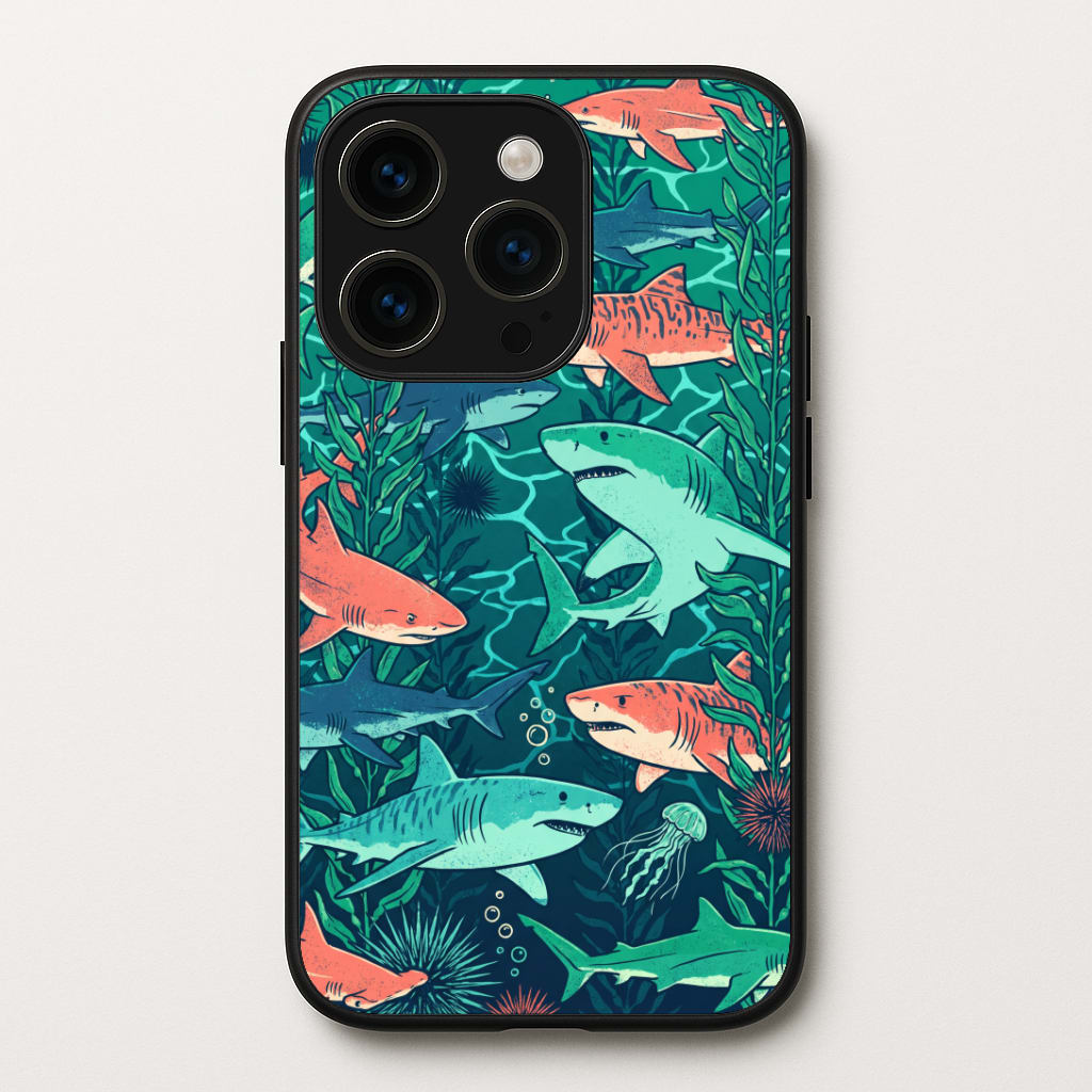 Retro Sharks Phone Case
