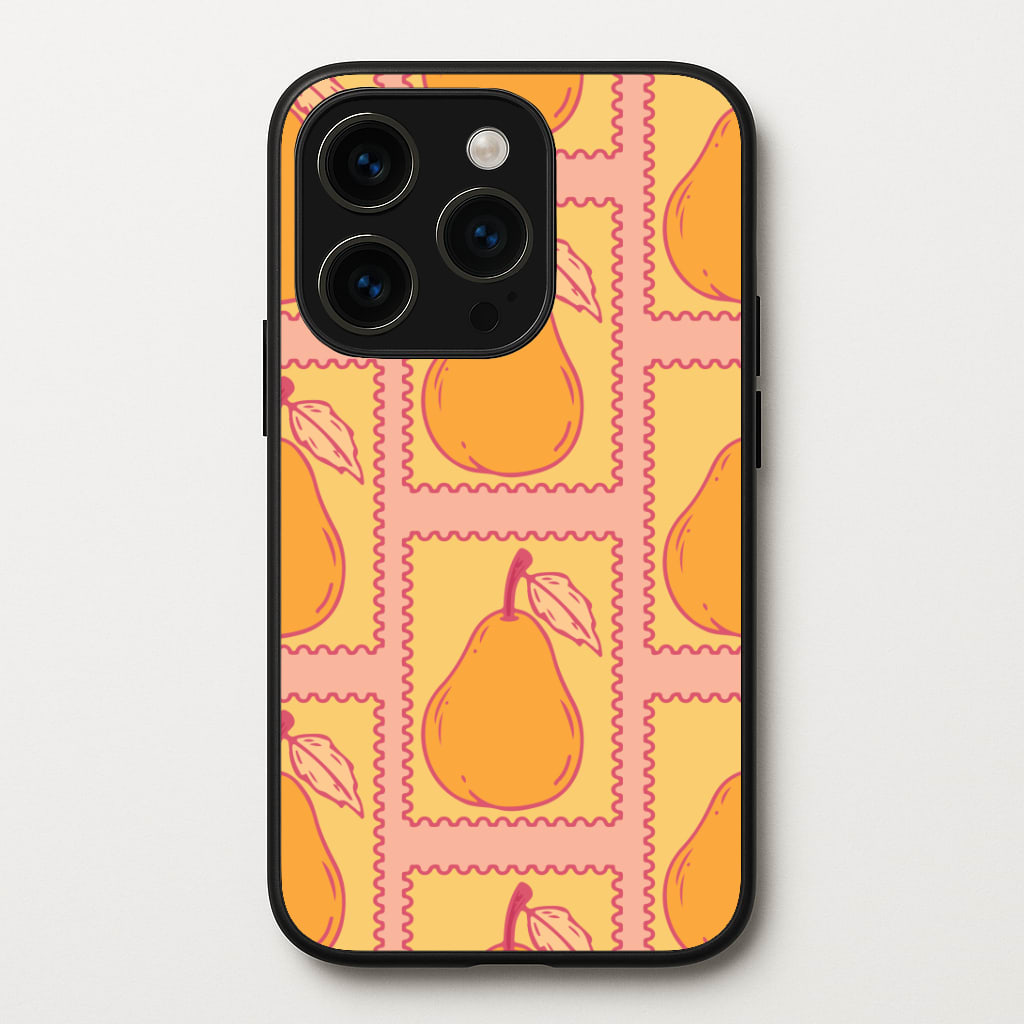 Pear Stamps Pattern Phone Case